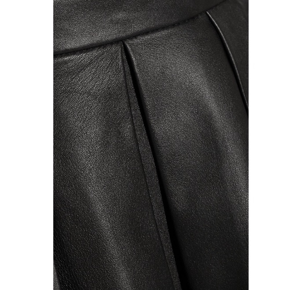 ‼️PRICE FIRM‼️ Tibi Pleated Leather Midi Skirt Size 8 - Picture 4 of 12